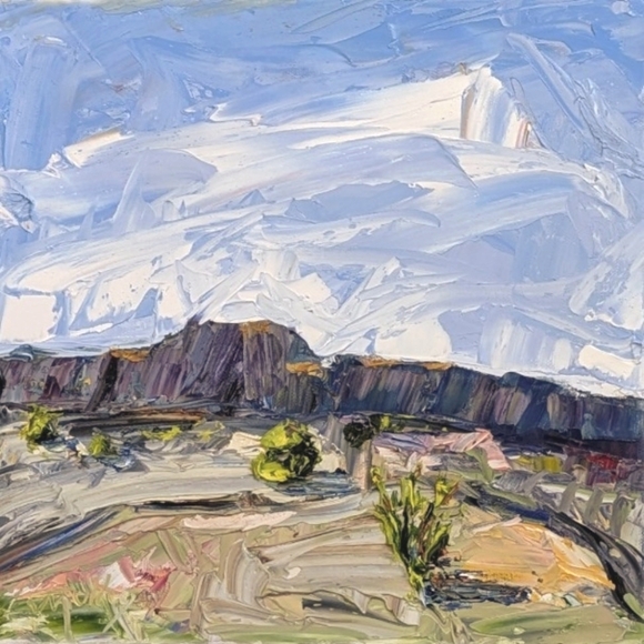 Original Artwork  12" x 12"  "Before The Rain" - Picture 5 of 5